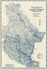 Chelan County 196x Wall Map, Chelan County 196x Wall Map